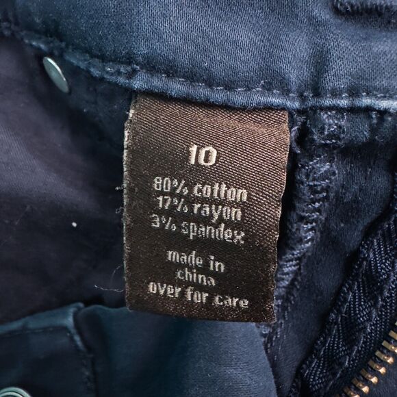 The Limited Denim Legging Jean Womens 10 Navy Blue Skinny Mid Rise Stretch - Picture 4 of 12